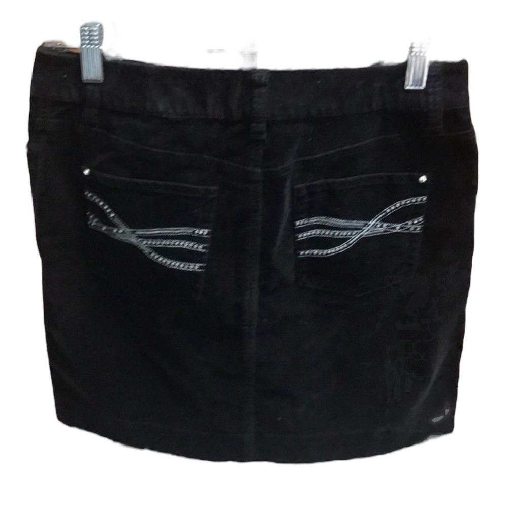 WHBM Velvet Skirt Black
